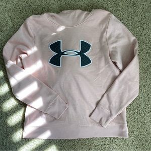Under armour -light pink fleece lined sweatshirt